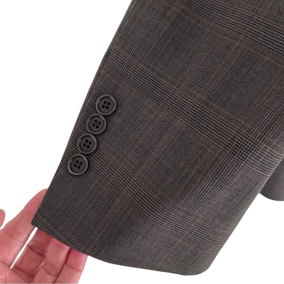 Brooks Brothers Sport Coat Explorer Regent Fit Gray Plaid 46R Wool - Picture 5 of 16